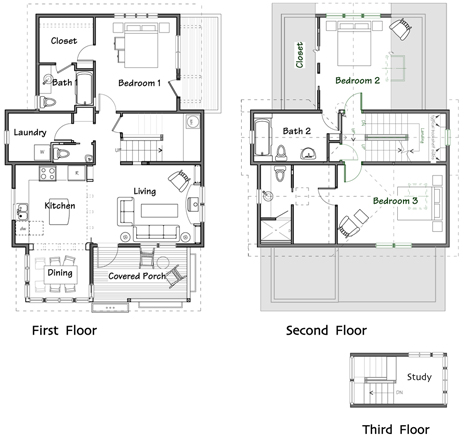 floor plan for Plum Corner