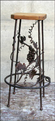 Grapevine stool from Steel Wool Studio