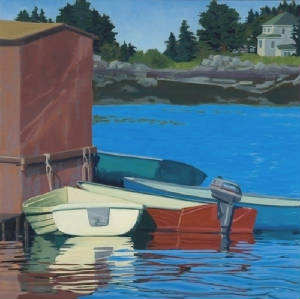 Maine landscape paintings - Martha Baum