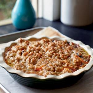 recipe for peach and blueberry crumble