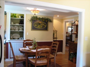 Interior following renovation of Norris cottage