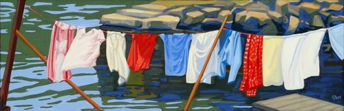 Cottage art from Martha Baum