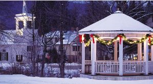 Jackson Village NH at night