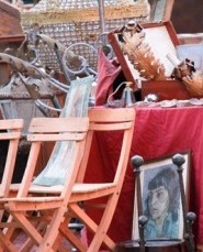 weekend flea market in Bologna Italy